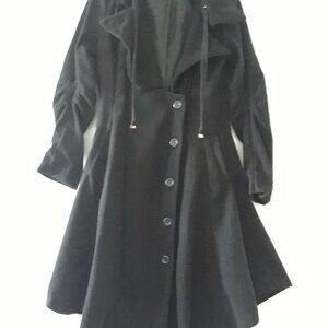 Long Lightweight Princess Fit & Flare Swing Coat